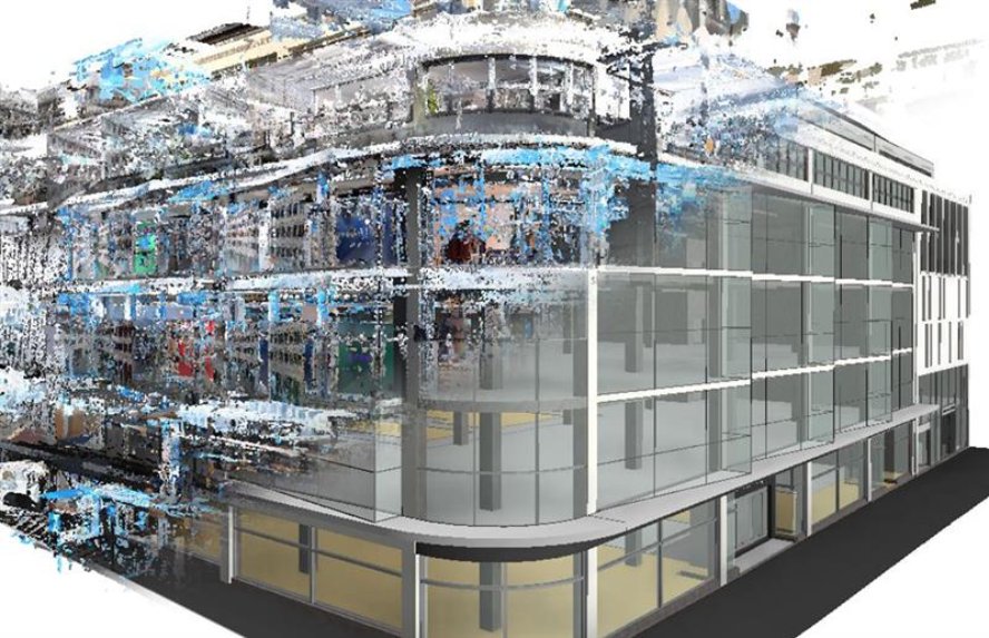 Architectural point cloud to BIM modeling