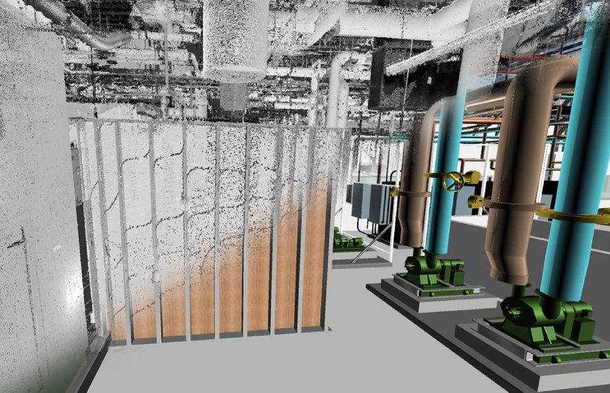 MEP point cloud to BIM modeling
